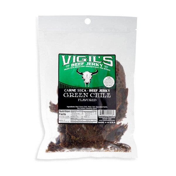 Vigil's Beef Jerky 6oz Green Chile