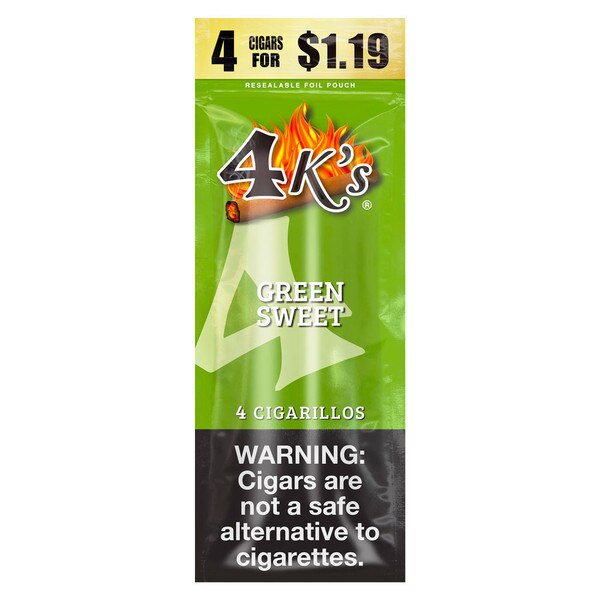 4K'S CIGARILLO GREEN SWEET 4/1.19 15 CT | Blue Sky Sales