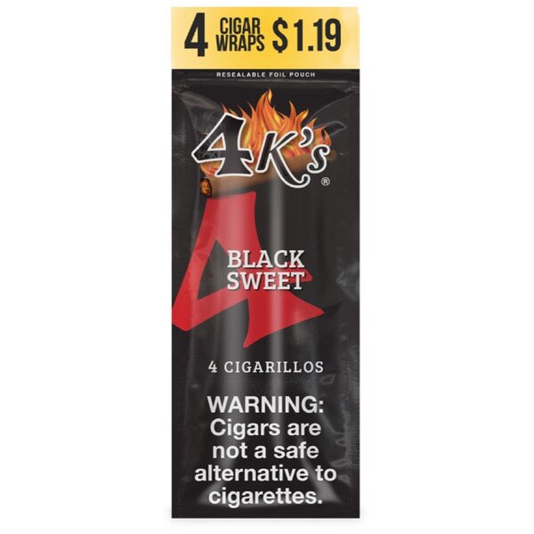 4K'S CIGARILLO BLACK SWEET 4/1.19 15 CT | Blue Sky Sales