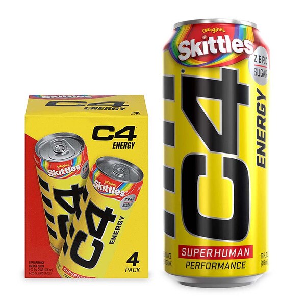 C4 ENERGY SKITTLES 6/4PK 12 OZ CS Blue Sky Sales